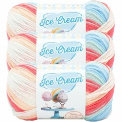 3 Pack Lion Brand® Ice Cream® Yarn