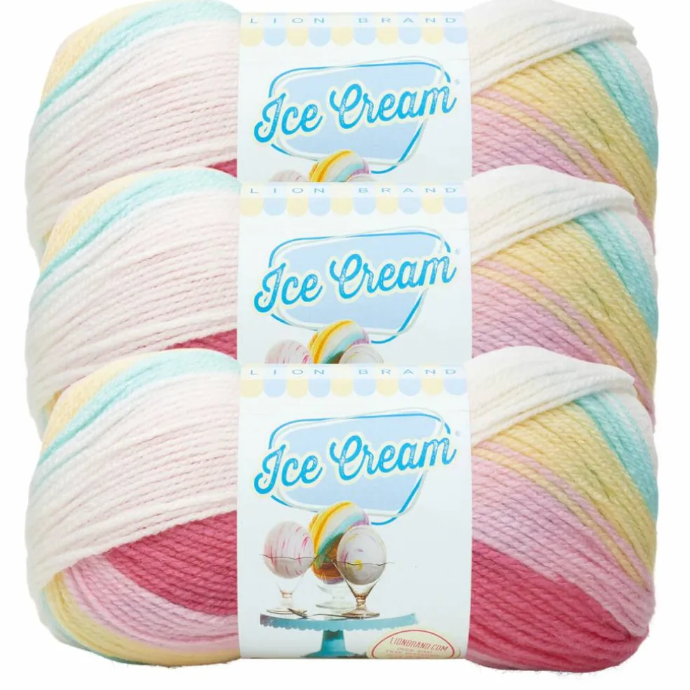 3 Pack Lion Brand® Ice Cream® Yarn