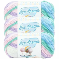 3 Pack Lion Brand® Ice Cream® Yarn