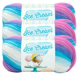3 Pack Lion Brand® Ice Cream® Yarn