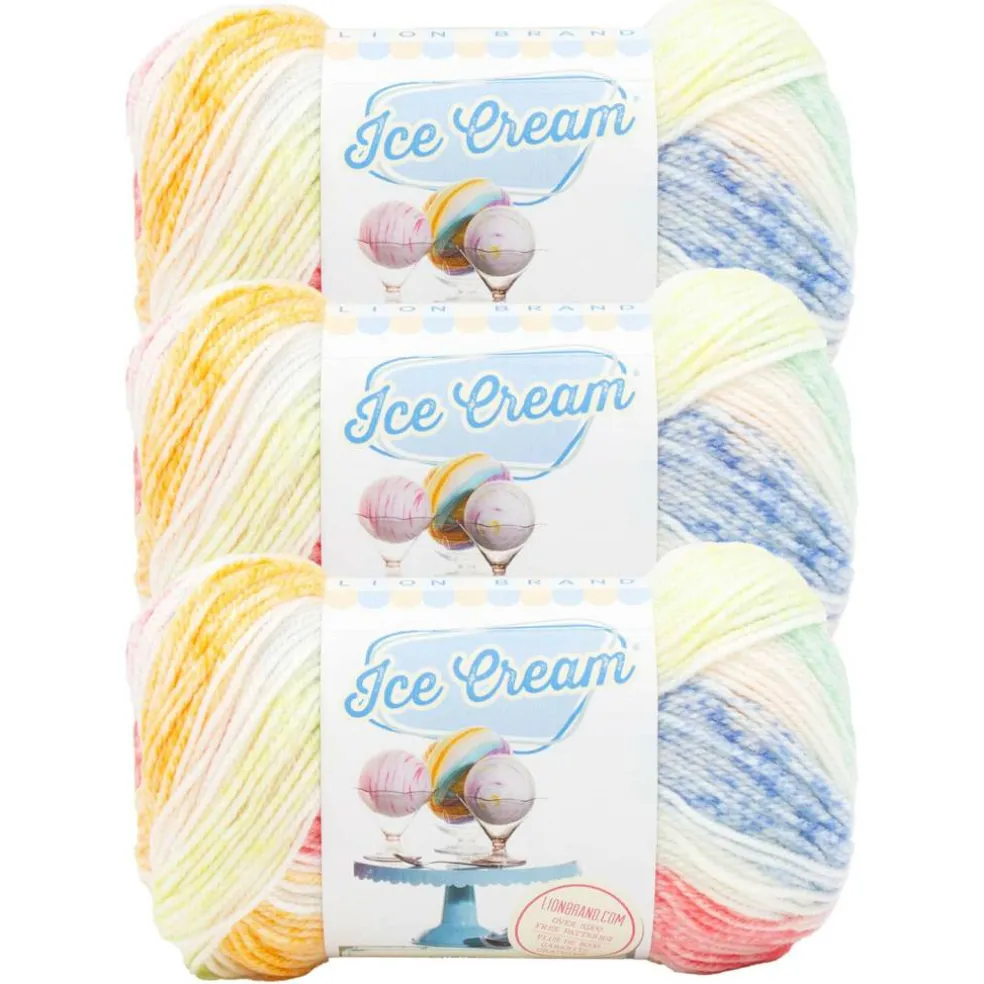 3 Pack Lion Brand® Ice Cream® Yarn