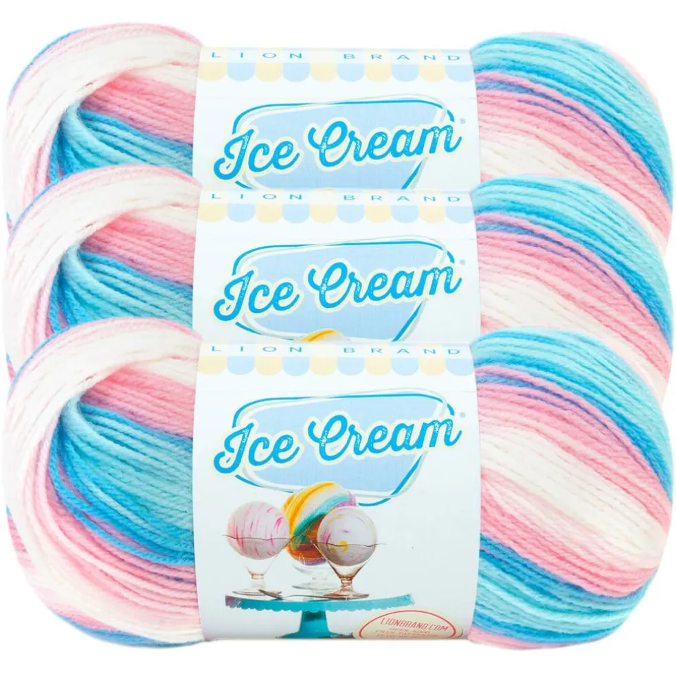 3 Pack Lion Brand® Ice Cream® Yarn