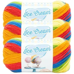 3 Pack Lion Brand® Ice Cream® Yarn