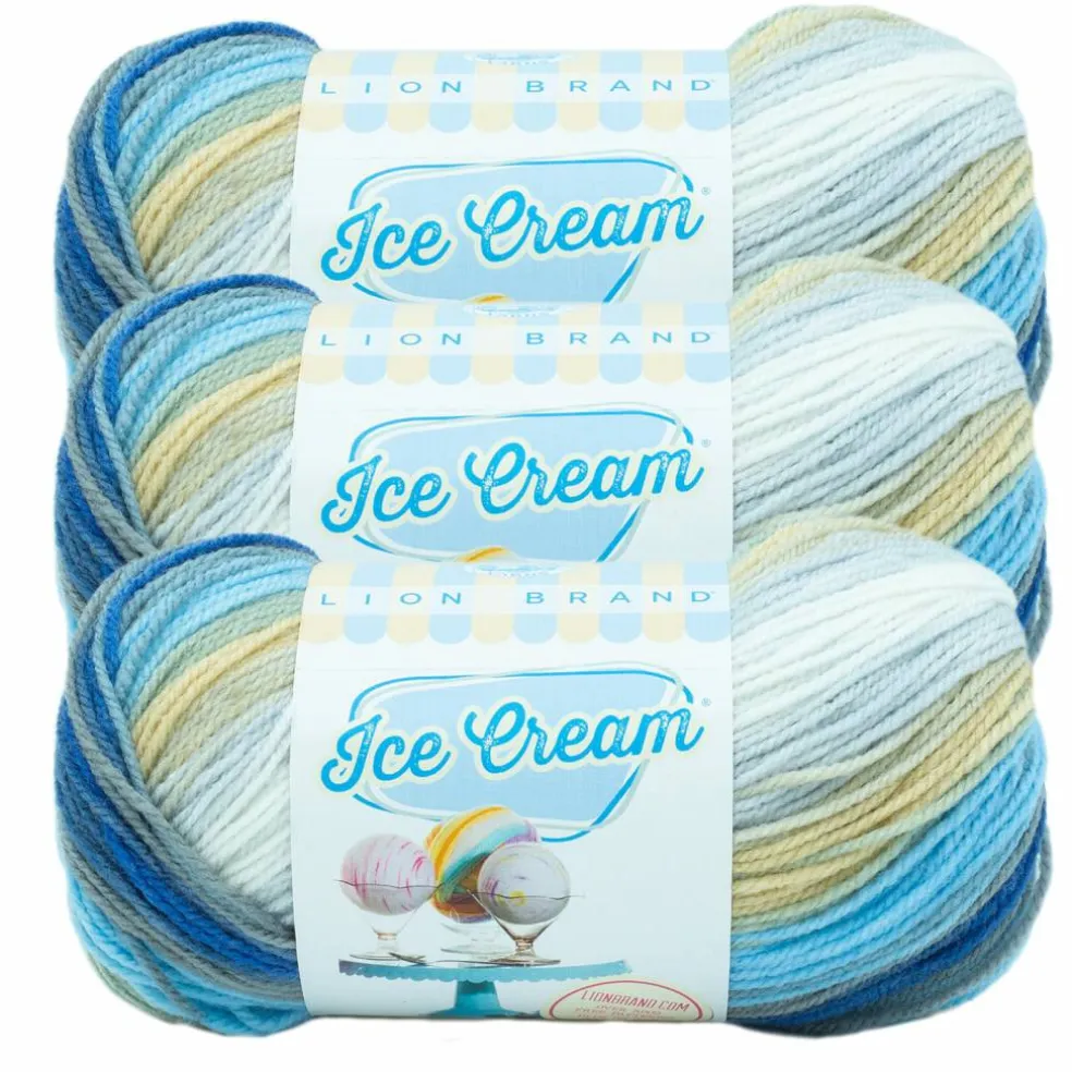 3 Pack Lion Brand® Ice Cream® Yarn