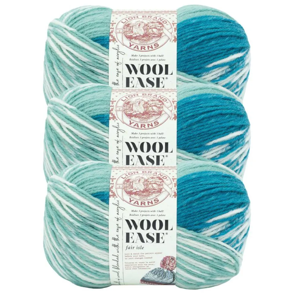 3 Pack Lion Brand® Wool Ease® Fair Isle Yarn