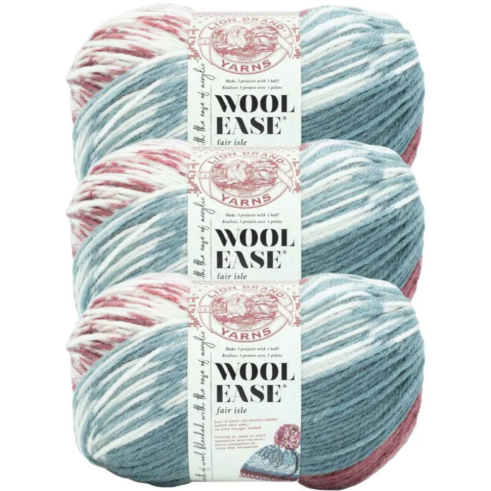 3 Pack Lion Brand® Wool Ease® Fair Isle Yarn