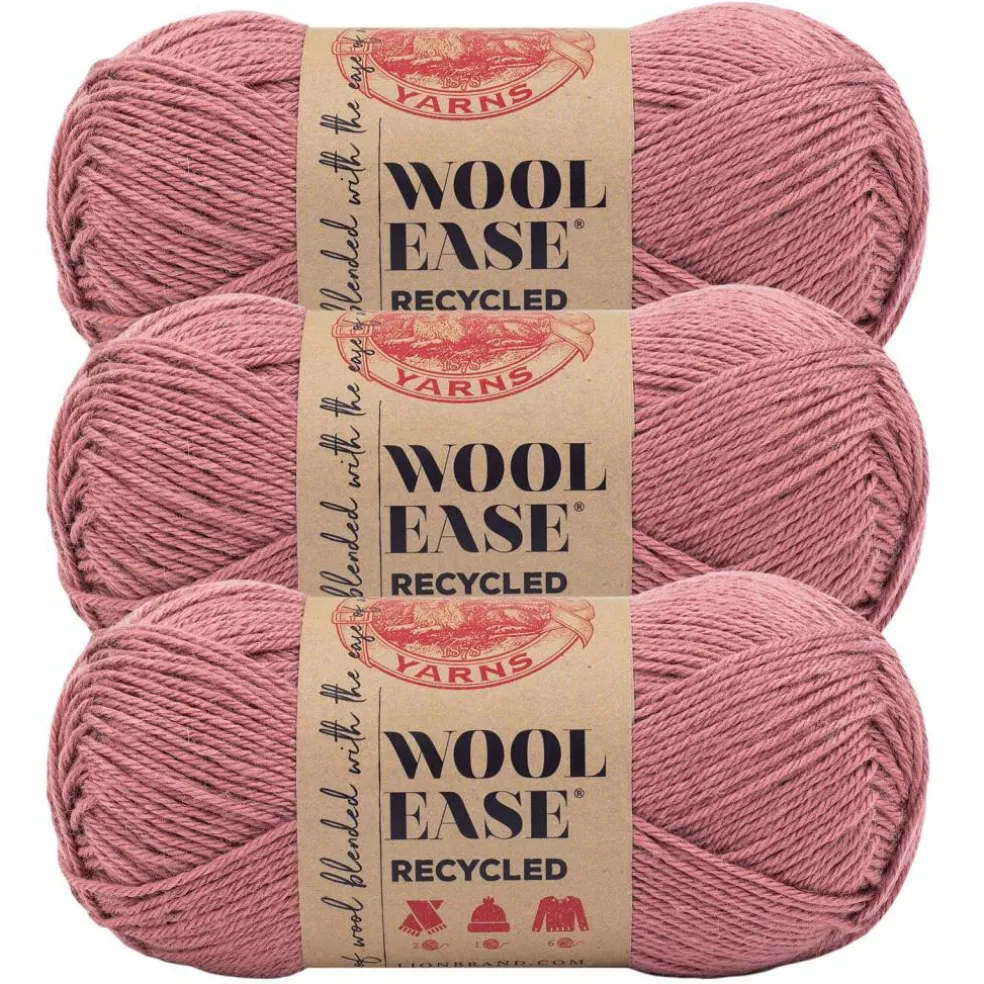 3 Pack Lion Brand® Wool-Ease® Recycled Solid Yarn