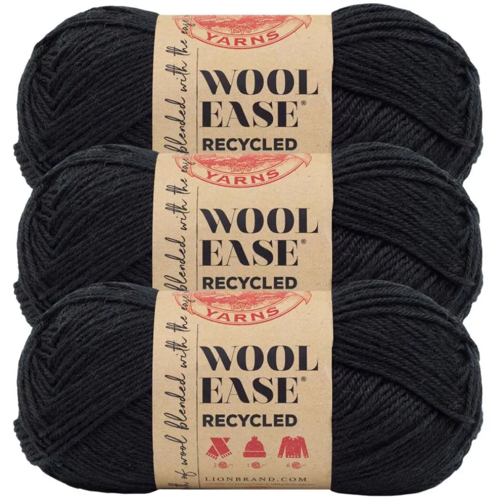 3 Pack Lion Brand® Wool-Ease® Recycled Solid Yarn