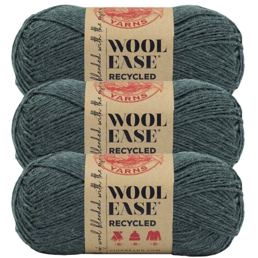 3 Pack Lion Brand® Wool-Ease® Recycled Solid Yarn