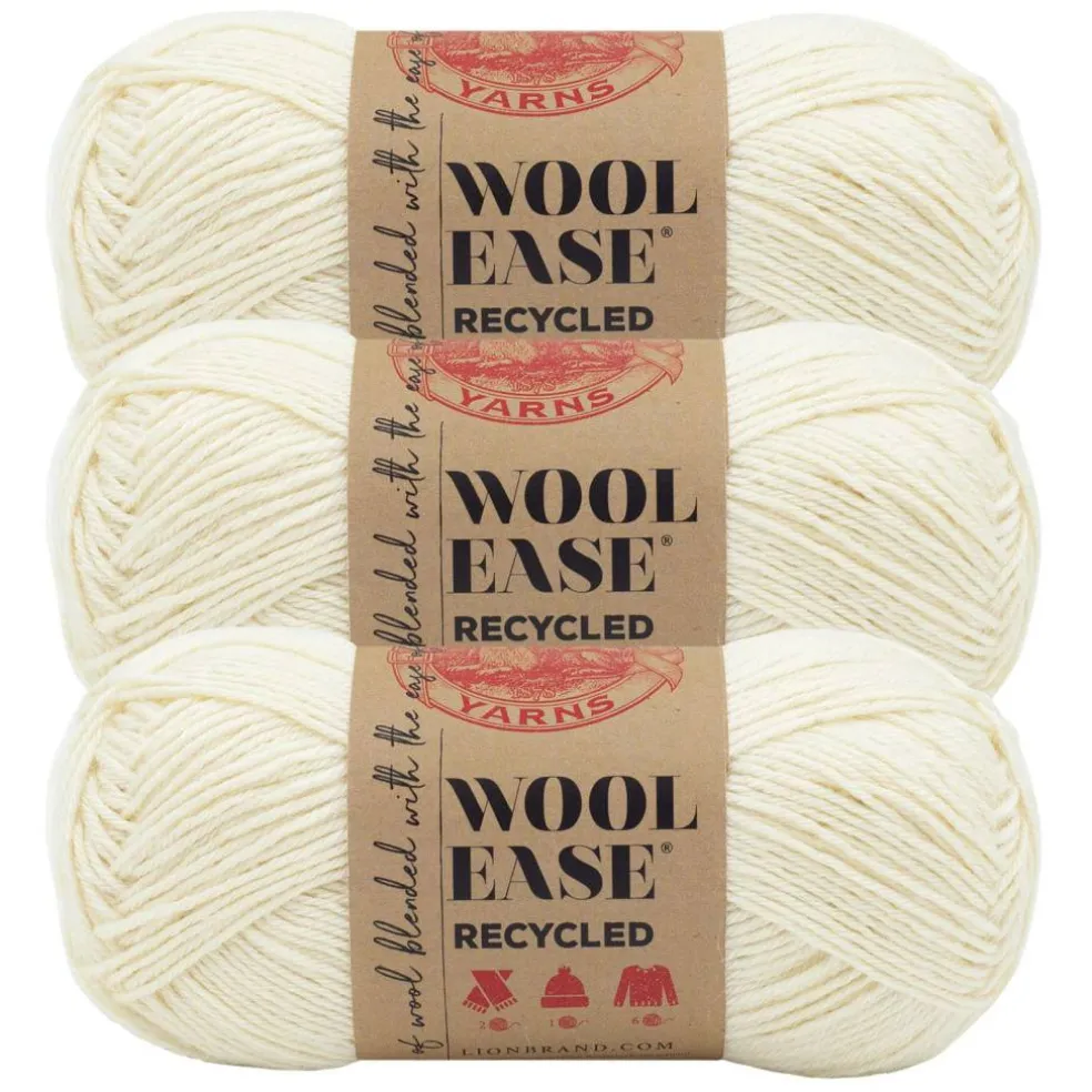 3 Pack Lion Brand® Wool-Ease® Recycled Solid Yarn