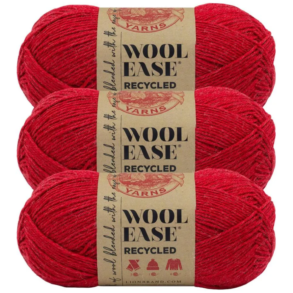 3 Pack Lion Brand® Wool-Ease® Recycled Solid Yarn