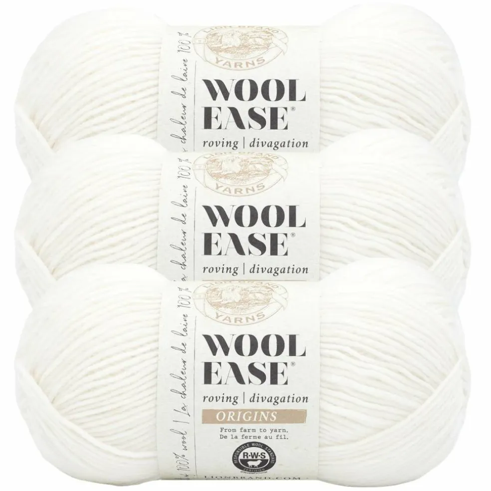 3 Pack Lion Brand® Wool-Ease® Roving Origins Yarn