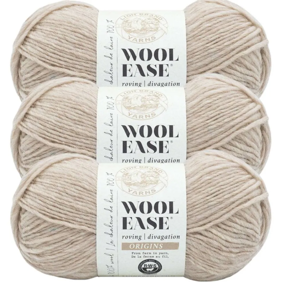 3 Pack Lion Brand® Wool-Ease® Roving Origins Yarn