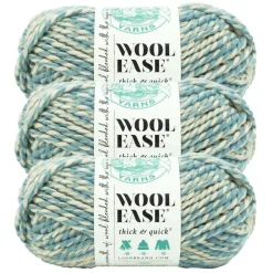 3 Pack Lion Brand® Wool-Ease® Thick & Quick® Prints & Stripes Yarn