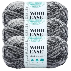 3 Pack Lion Brand® Wool-Ease® Thick & Quick® Prints & Stripes Yarn