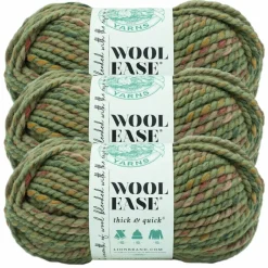 3 Pack Lion Brand® Wool-Ease® Thick & Quick® Prints & Stripes Yarn