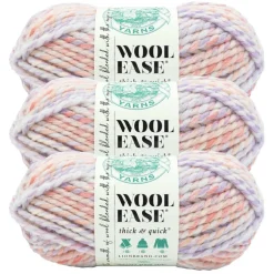 3 Pack Lion Brand® Wool-Ease® Thick & Quick® Prints & Stripes Yarn