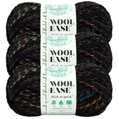 3 Pack Lion Brand® Wool-Ease® Thick & Quick® Prints & Stripes Yarn