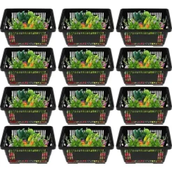 12 Pack 21L Shopping Basket Invisible Handle Design