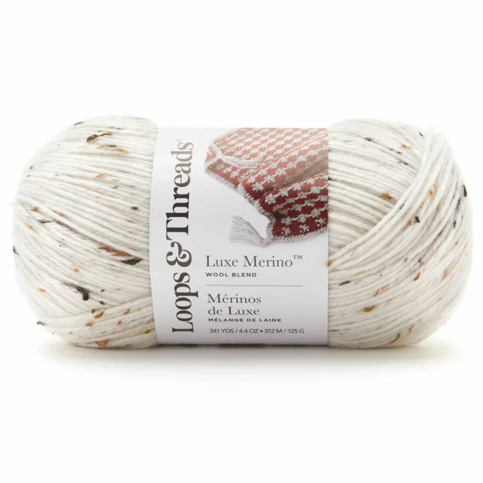 6 Pack: Luxe Merino™ Tweed Yarn by Loops & Threads®