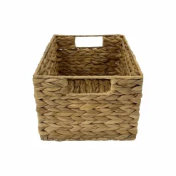 8 Pack: Medium Natural Woven Water Hyacinth Rectangle Basket by Ashland®