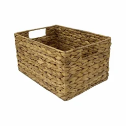 8 Pack: Medium Natural Woven Water Hyacinth Rectangle Basket by Ashland®