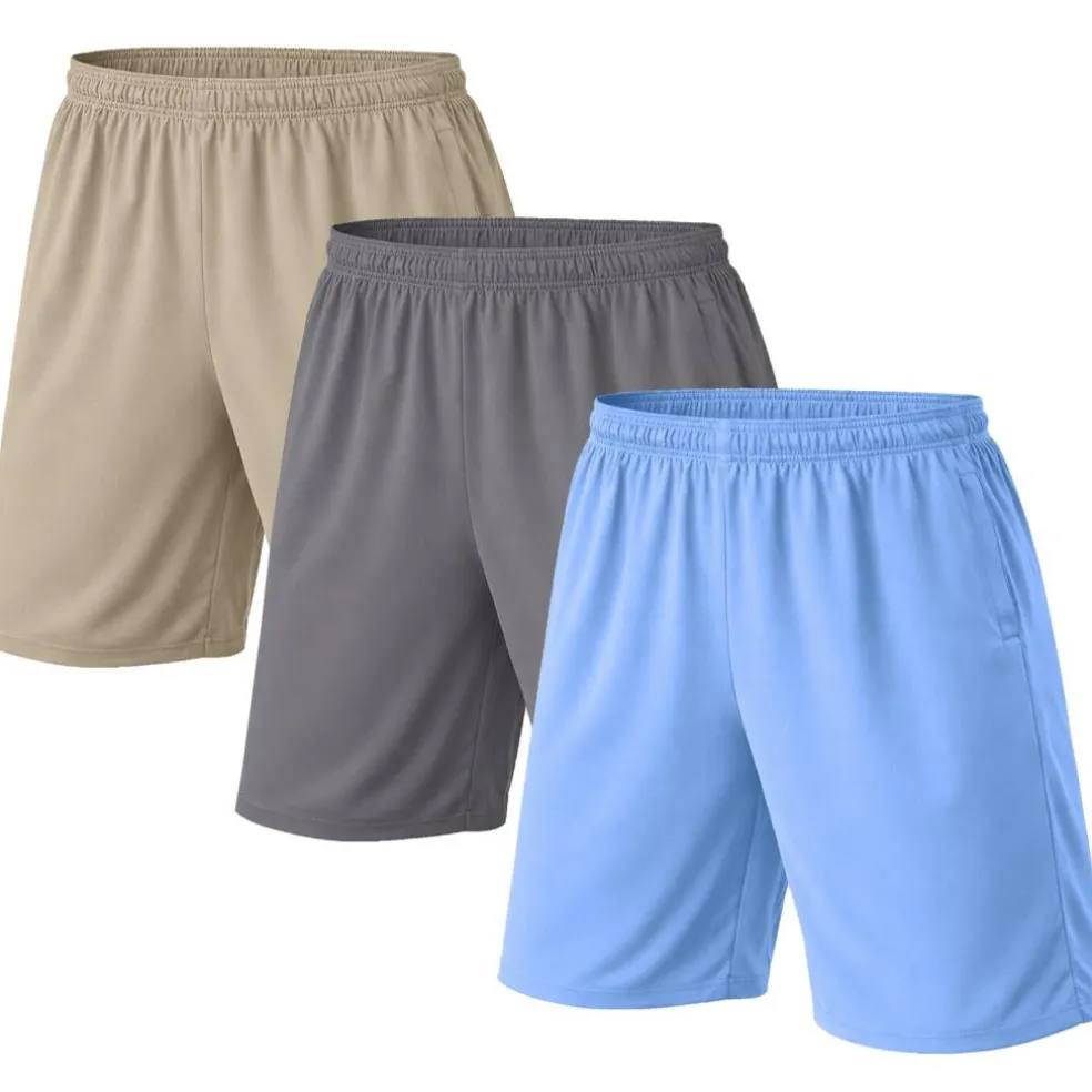 3-Pack Men's Classic Poly Tech Lounge Shorts (S-3XL)