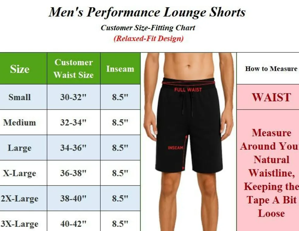 3-Pack Men's Classic Poly Tech Lounge Shorts (S-3XL)