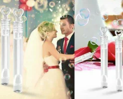 40 Pack Mini Heart Bubble Wands Great Wand Bubbles Party Favors For Weddings