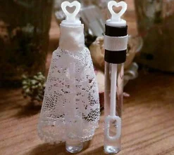 40 Pack Mini Heart Bubble Wands  Great Wand Bubbles Party Favors For Weddings