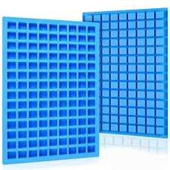 2 Pack Mini Silicone Molds for Hard Candy, Chocolate, Gummy, Caramel, Ganache, Ice Cubes (2)