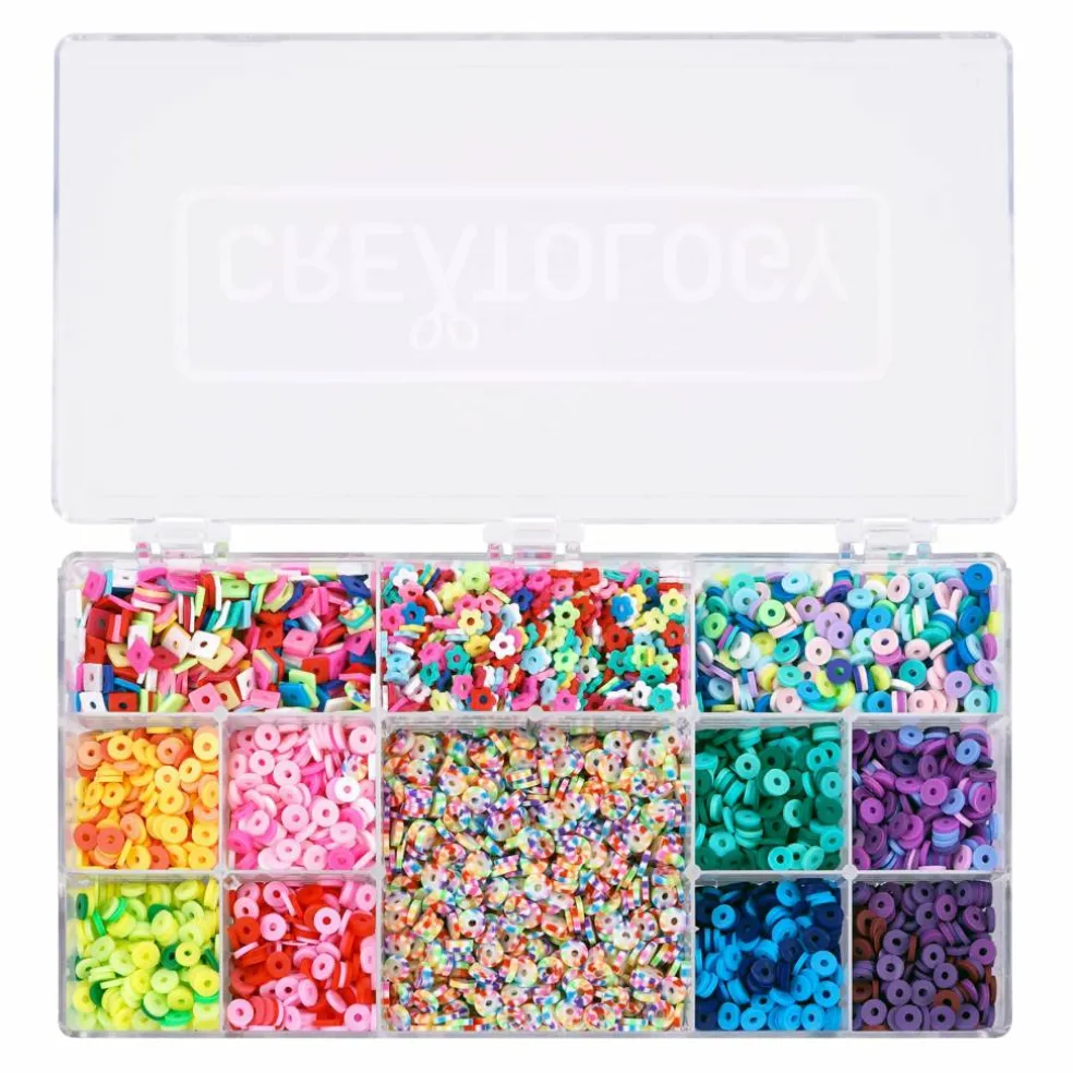12 Pack: Mixed Clay Heishi Bead Box by Creatology™