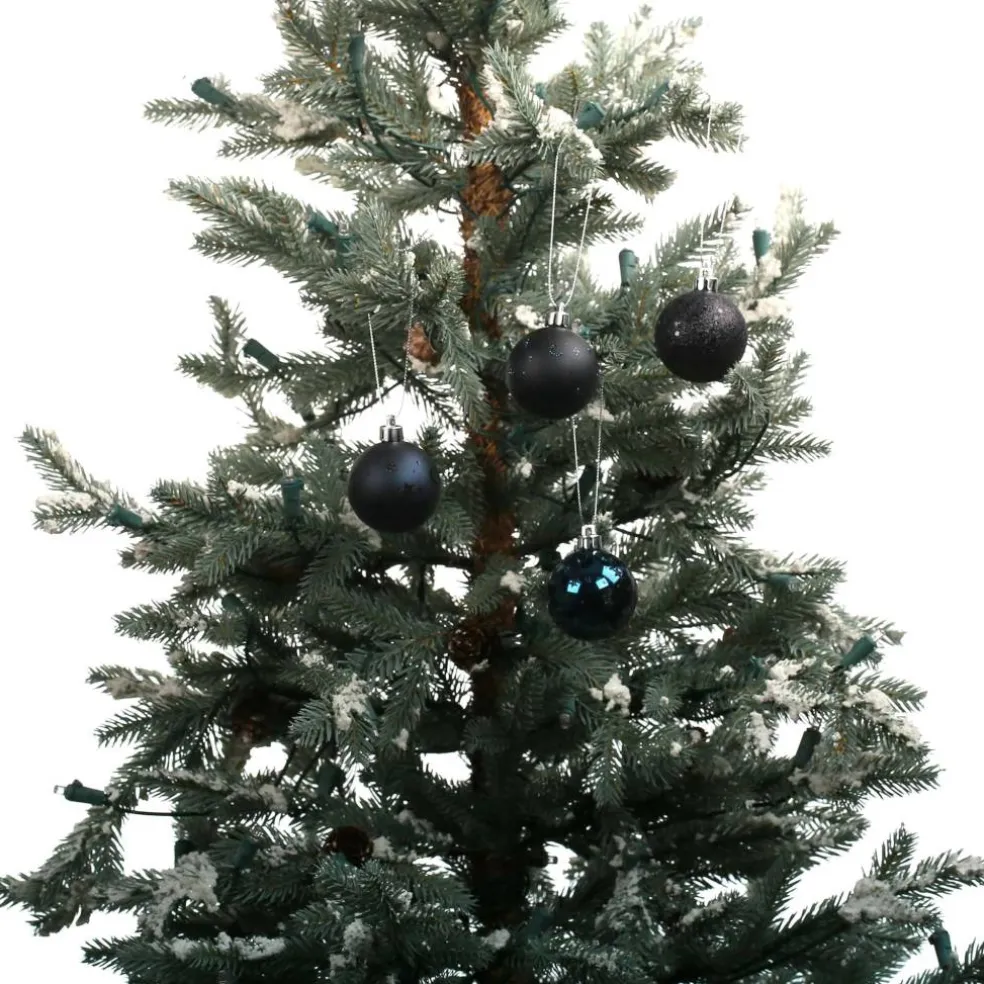 6 Pack 45mm Black Celestial Halloween Ball Ornaments by Ashland®