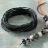 24 Pack: 1mm Black Elastic Cord by Bead Landing™