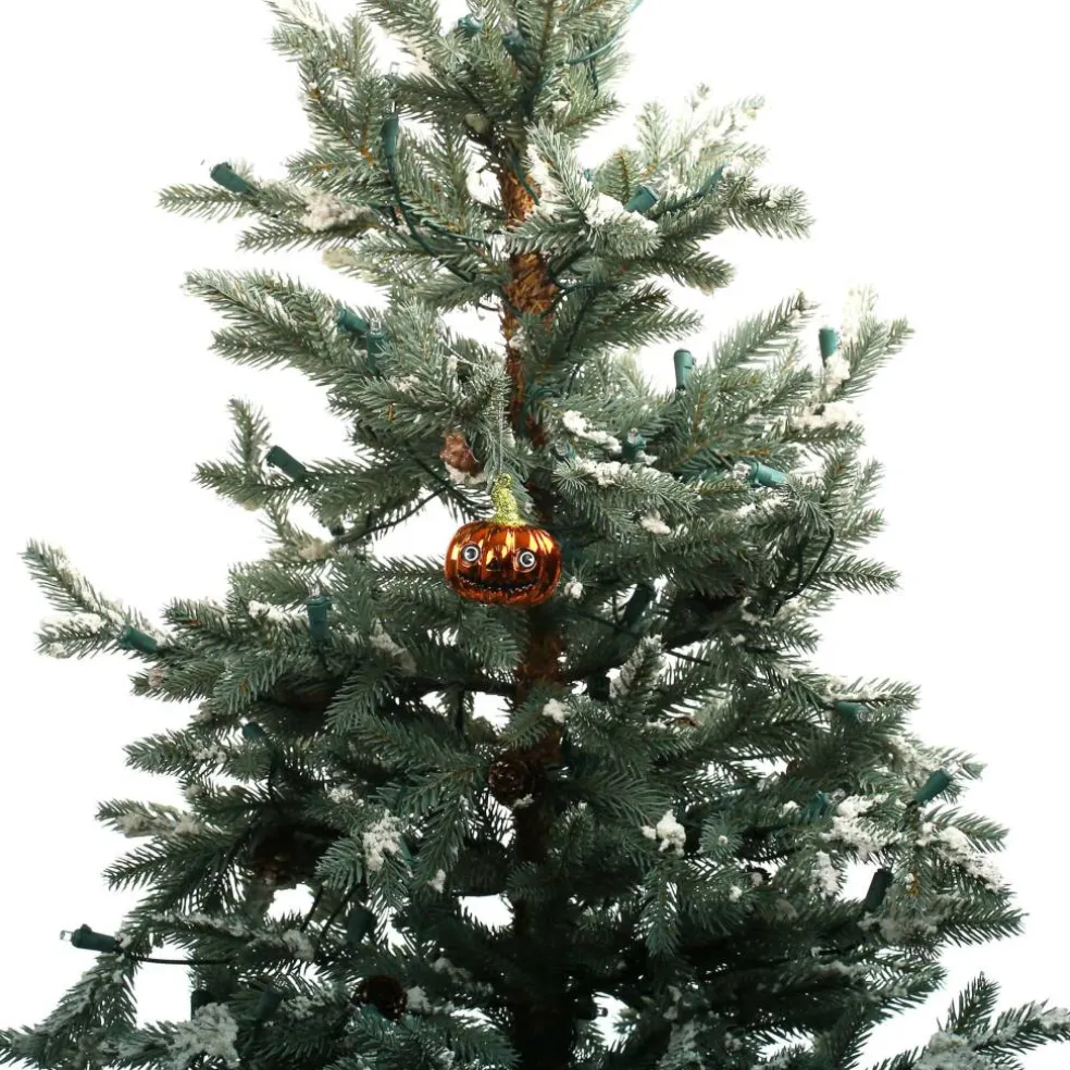 3 Pack 60mm Glitter Jack-o'-Lantern Shatterproof Ornaments by Ashland®