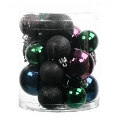20 Pack 35mm & 48mm Dark Purple Halloween Ornaments by Ashland®