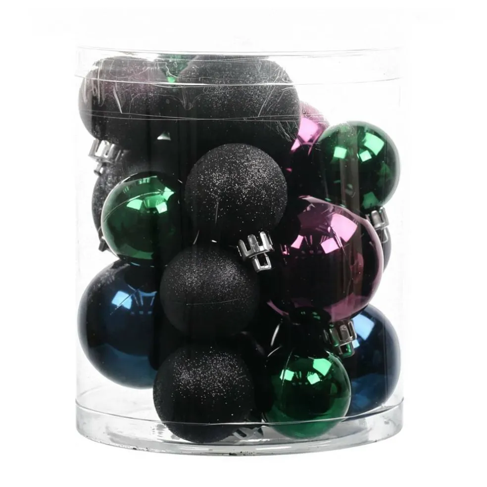 20 Pack 35mm & 48mm Dark Purple Halloween Ornaments by Ashland®