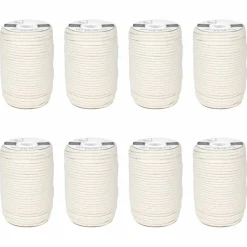 8 Pack: 4mm Natural Cotton Macramé Cord by Bead Landing™