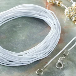 24 Pack: 1mm White Stringing Elastic Cord by Bead Landing™