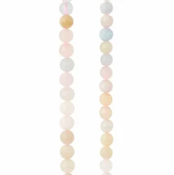 12 Pack: Morganite Round Beads, 4mm by Bead Landing™