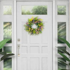 6 Pack: 30'' Multicolored Eucalyptus Floral Spring Wreath