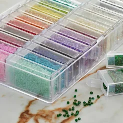 6 Pack: Multicolored Glass Seed Beads by Bead Landing™