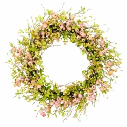 6 Pack: 28'' Multicolored Poppy Floral Spring Wreath