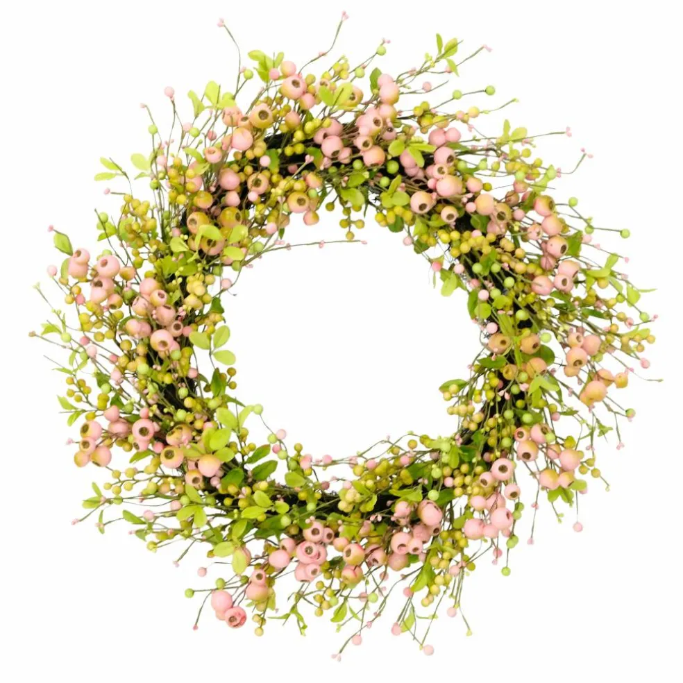 6 Pack: 28'' Multicolored Poppy Floral Spring Wreath