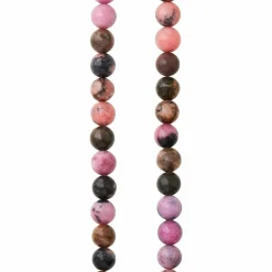 9 Pack:  Multicolor Rhodonite Round Beads, 6mm by Bead Landing™