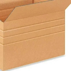 25 Pack Multi Depth Corrugated Cardboard Boxes for Shipping and Storage 18 x 14 1⁄2 x 12 inch
