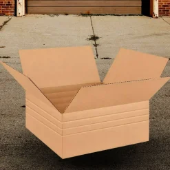 25 Pack Multi Depth Corrugated Cardboard Boxes for Shipping Packing and Storage 14 x 14 x 6 inch