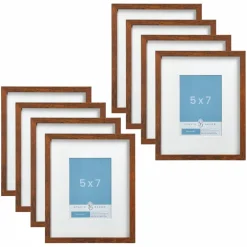 8 Pack: Narrow Belmont Frame with Mat by Studio Décor®