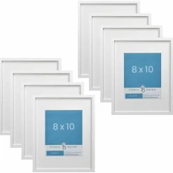 8 Pack: Narrow Belmont Frame with Mat by Studio Décor®