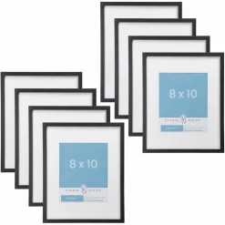 8 Pack: Narrow Belmont Frame with Mat by Studio Décor®